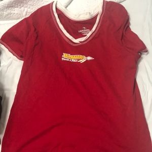 Warriors track shirt